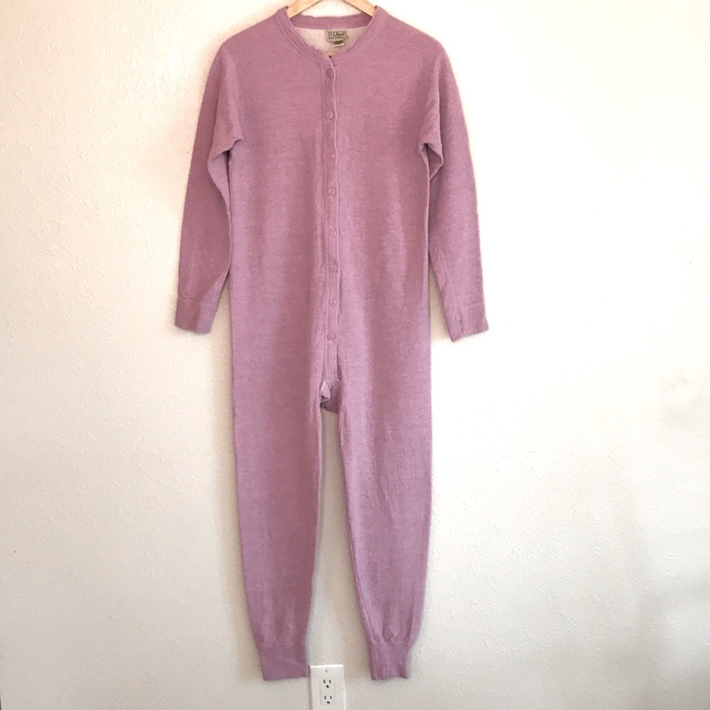 Women’s LL Bean union suit/onesie, lilac, SMALL
